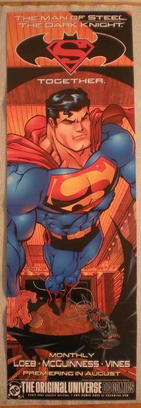 MAN OF STEEL DARK KNIGHT Promo poster, Superman, Unused, more in our store