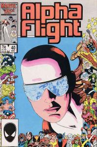 Alpha Flight (1st Series) #40 FN ; Marvel | 25th Anniversary Frame