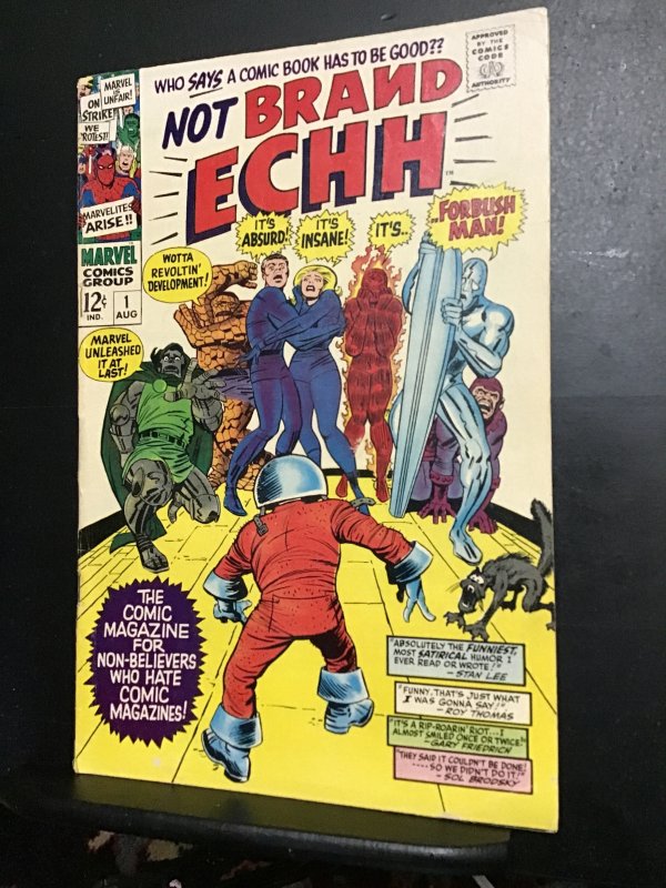 Not Brand Echh #1  (1967) 1st Issue and Forbushman key! VG+ FF Silver Surfer!