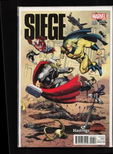 Siege #1 Hastings Cover (2015) Abigail Brand