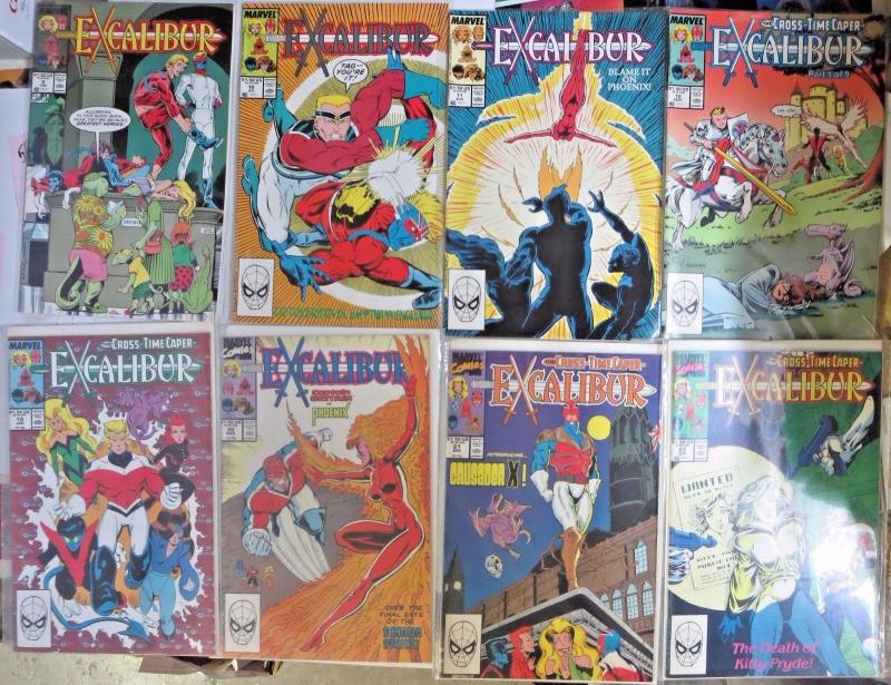 EXCALIBUR Lot of 76 books F-VF Captain Britain Psylocke Marvel Comics 1988-2004