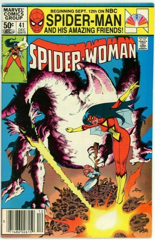 Spider Woman #41 (1978) - 7.0 FN/VF *La Morte de Jessica* Newsstand 
