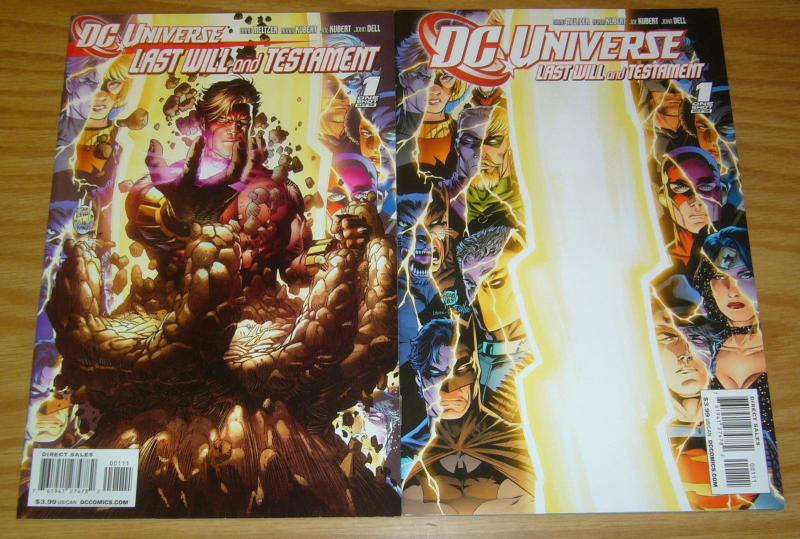 DC Universe: Last Will and Testament #1 VF/NM one-shot + variant - brad meltzer