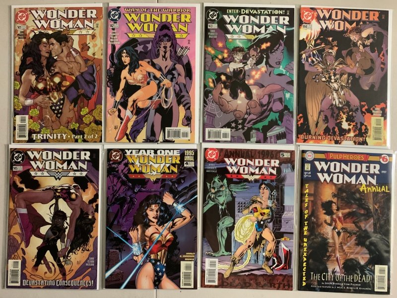 Wonder Woman comics run #101-145 + 4 ann + 1 DC spec 50 diff avg 8.0 (1995-99)