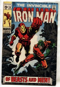 IRON MAN #16 Marvel comic book Nick Fury-1969