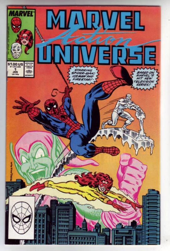 Marvel Action Universe #1 (Jan-89) NM- High-Grade Spider-Man, Ice-Man, Firestar