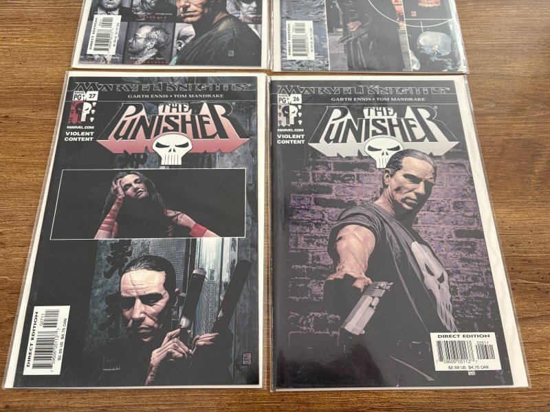Lot Of 4 Punisher Marvel Knights Comic Books # 26 27 28 29 VF-NM 11 J444