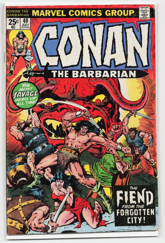Conan the Barbarian #40 (1974) Conan