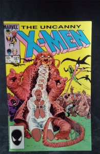 The Uncanny X-Men #187 *signed* 1984 Marvel Comics Comic Book