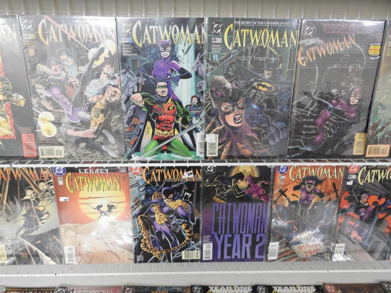 Lot of 60 Comics W/ Catwoman #0-37 +More! +Catwoman #1-4 (Mini-Series) Avg VF+