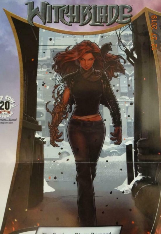 WITCHBLADE ARTIFACTS DARKNESS Promo Poster, 18 x 24, 2011, IMAGE Unused 399