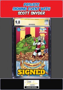 BATMAN DEADPOOL #1 AMANDA CONNER CGC SS 9.8 SCOTT SNYDER PRIVATE SIGNING PRESALE