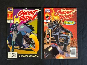 Ghost Rider #2 + #94 - 2pc Lot - Javier Saltares Covers (7.0-8.5) 1990/2007