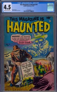 THIS MAGAZINE IS HAUNTED #8 CGC 4.5 SHELDON MOLDOFF PRE-CODE HORROR