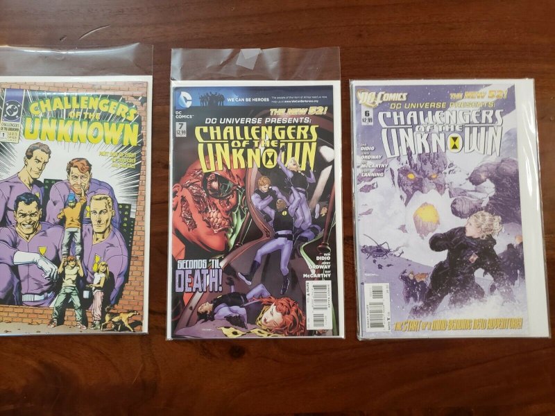 Challengers of the Unknown #1 #6 & #7 Lot of 3 Books