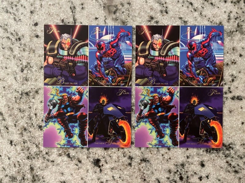 Two Sheets Of Uncut Marvel 94 Flair Comic Book Cards Phoenix Wolverine Venom RF8 