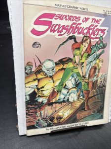 SWORDS OF THE SWASHBUCKLERS by Mantlo~Marvel Graphic Novel #14 from 1984