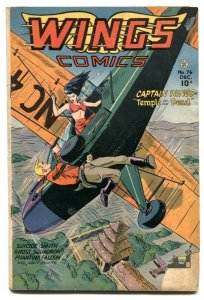 Wings #76 1946- Fiction House golden age G/VG