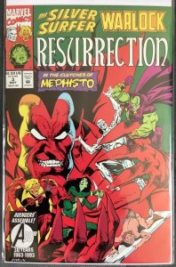 Silver Surfer/Warlock: Resurrection #3 (1993, Marvel) VF/NM