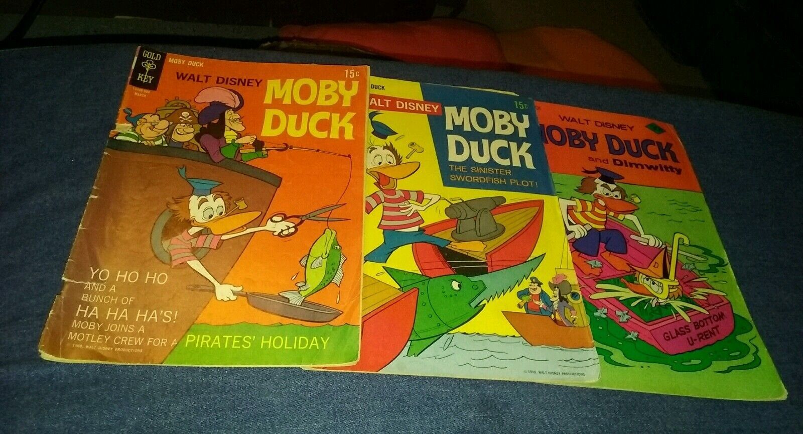 moby duck 5 6 27 cartoon gold key bronze age comics lot run set movie