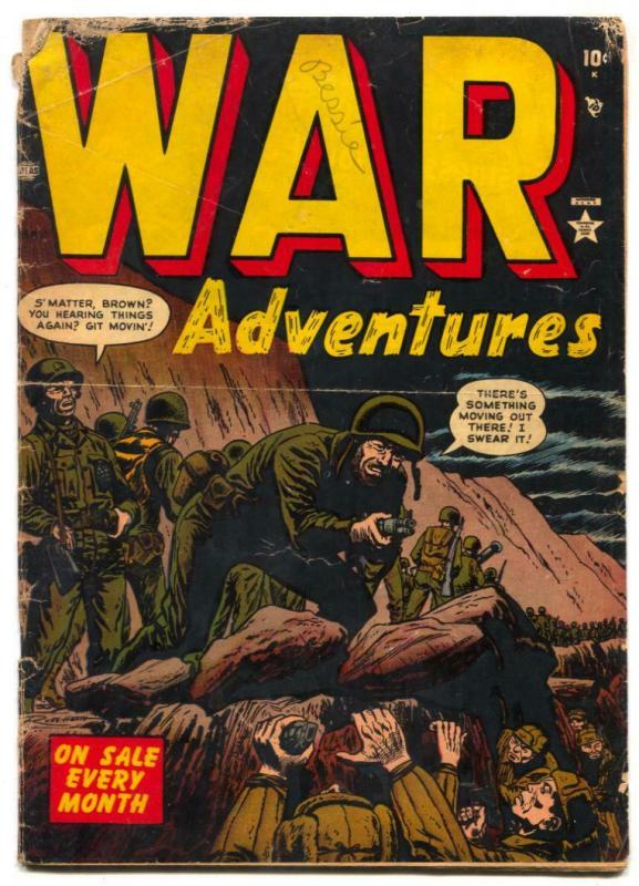 War Adventures #4 1952- Atlas Korean War comic- G 