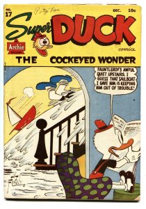 SUPER DUCK #17 1947 AL FAGALY COVER-VIOLENT STORIES FN