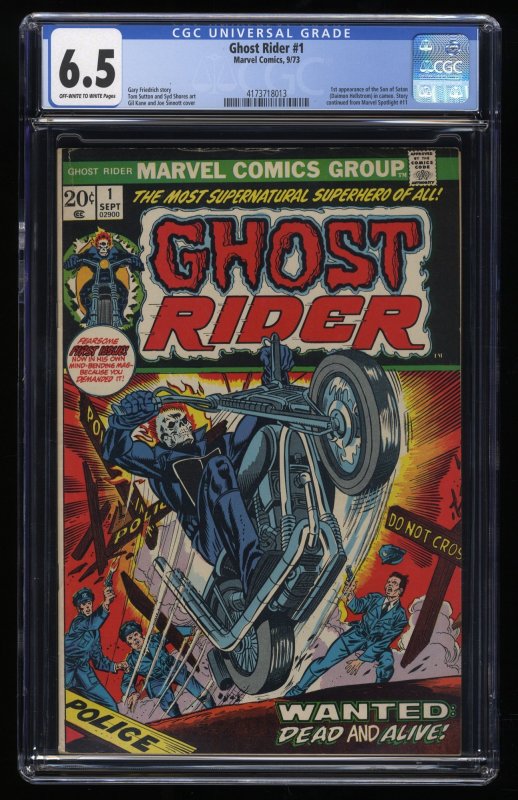 Ghost Rider (1973) #1 CGC FN+ 6.5 1st Appearance Son of Satan!