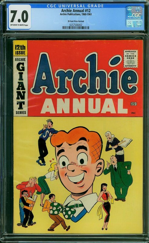 Archie Annual #12 (Archie, 1960-1961) Price Variant