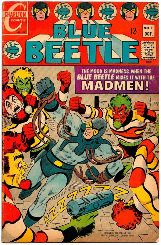 All DITKO All the Time! BLUE BEETLE #2, #3 (1967) Charlton * Origin of Ted Kord