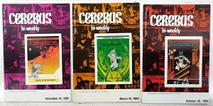 Cerebus Bi-Weekly Lot of 3 #2, 8, 24 1988 Aardvark-Vanaheim Reprint Comic Books
