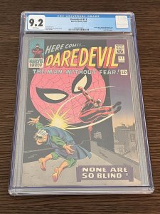 Daredevil #17 (1966). 9.2 CGC. Spider-man x-over!