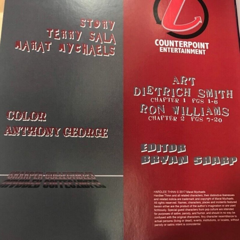 2017 Counterpoint Cool Comics Hardlee Thinn Da Bomb Virgin Variant Metal Signed