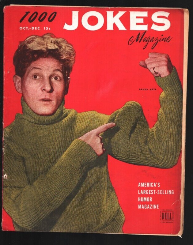 1000 Jokes 10/1946-Danny Kaye-Gracie Allen-Cartoons-jokes-funny stories and g...