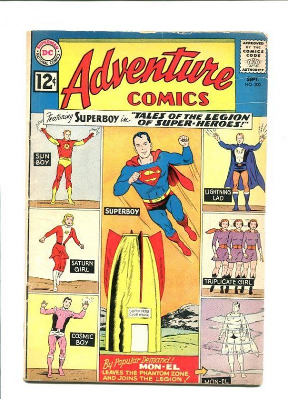 ADVENTURE #300 1961-SUPERBOY-1st LEGION SERIES-SUN BOY VG