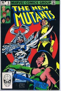 New Mutants #5 ORIGINAL Vintage 1983 Marvel Comics