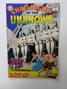 Challengers of the Unknown #28 VG condition top staple detached from cover