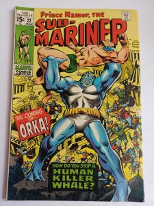 Sub-Mariner #23 - 1st Orka - Namor - 1970 - FN/VF