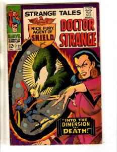 Strange Tales # 152 VG Marvel Comic Book Doctor Strange Nick Fury Shield RH1