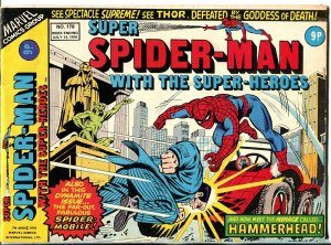 Super Spider-man #179 1978-Marvel-Thor-Ironman-Dr Strange-VG