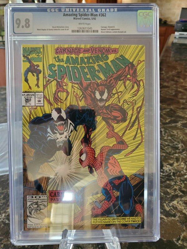 Amazing Spider-Man #362 CGC 9.8 HIGH GRADE 2nd Appearance of Carnage