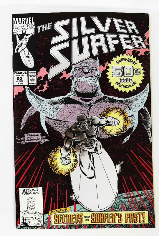 Silver Surfer (1987 series) #50, NM- (Actual scan)