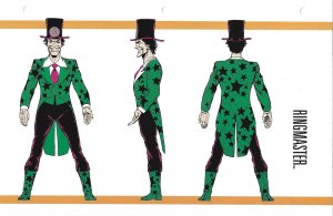 Official Handbook of the Marvel Universe Sheet- Ringmaster