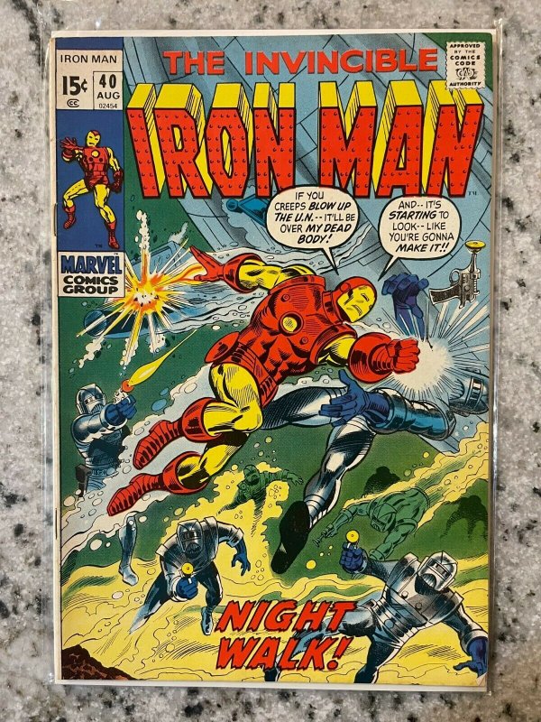 Invincible Iron Man # 40 VF/NM Marvel Comic Book Avengers Hulk Thor Captain RD1 