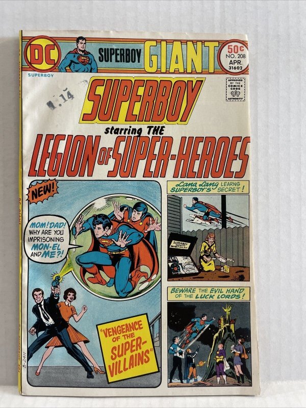 Superboy #208 DC Giant