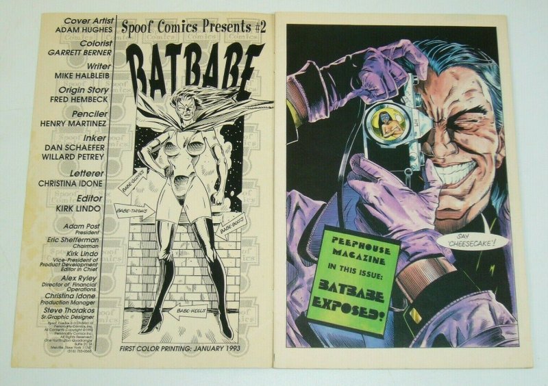 Spoof Comics #2 (2nd) adam hughes cover - batbabe (batman parody)