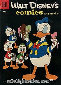 WALT DISNEY'S COMICS AND STORIES (1940 Series)  (DELL) #214 15 CENT CV Good