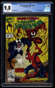 Amazing Spider-Man #362 CGC NM/M 9.8 White Pages 2nd Carnage!
