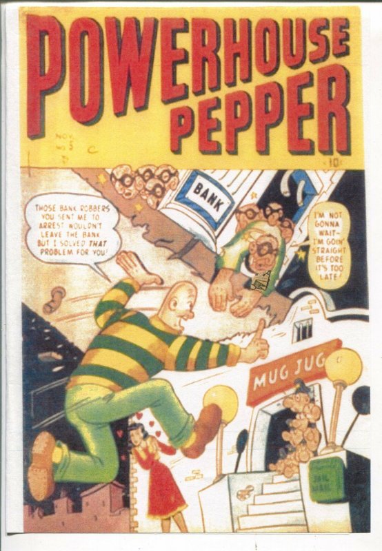 POWERHOUSE PEPPER #5 1948-TIMELY-BASIL WOLVERTON ART-SCARCE ISSUE-pr 