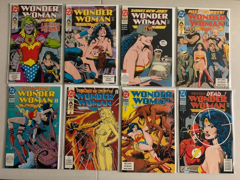 Wonder Woman comics lot #46-100 + 1 special 52 diff avg 7.0 (1990-95)