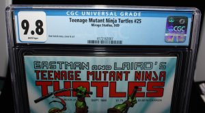 Teenage Mutant Ninja Turtles #25 (CGC 9.8) Rick Veitch Story, Cover, Art - 1989